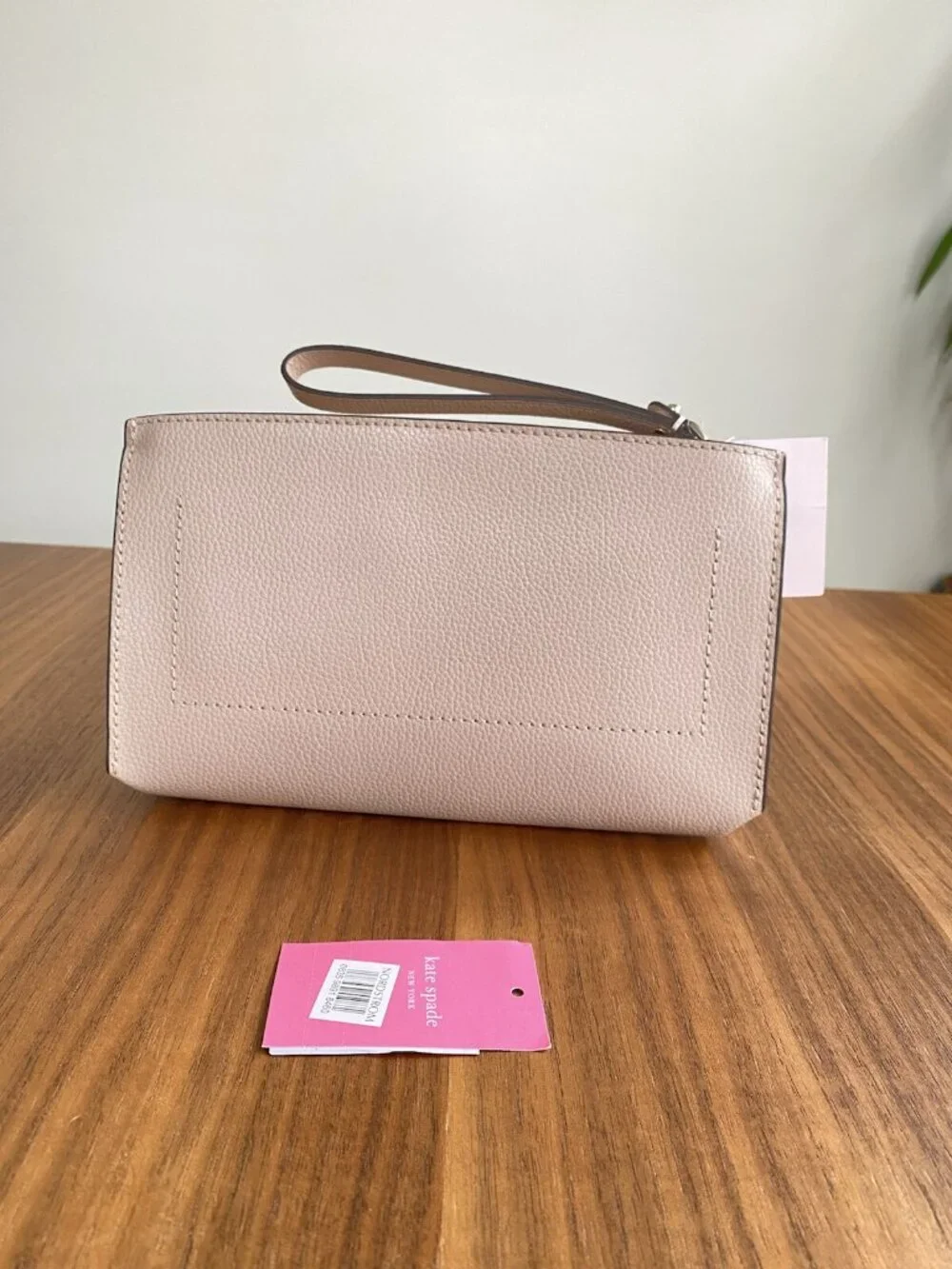 Kate Spade Riverside Street Emmie Leather Wristlet Warm Beige $199